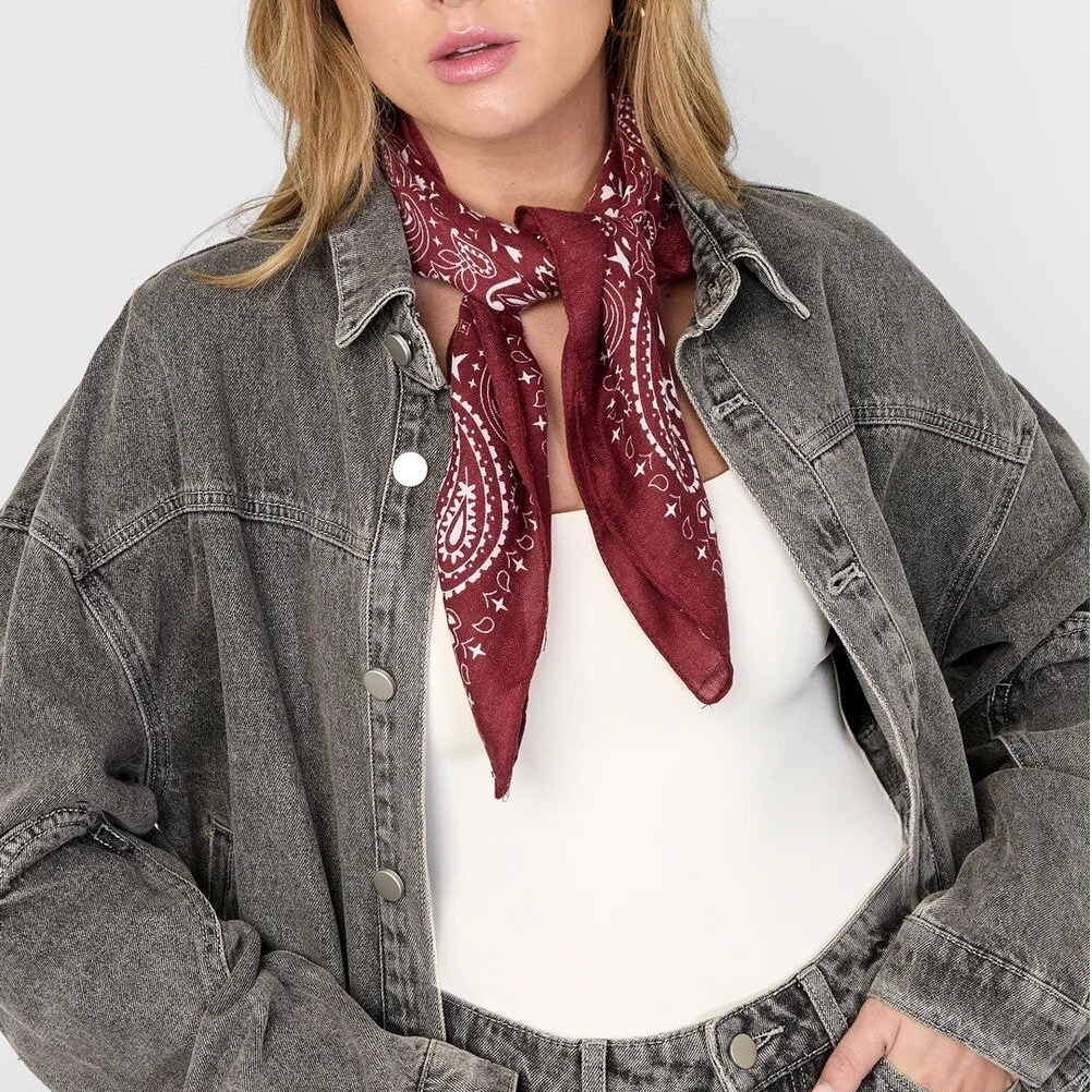 Foulard hiver décontracté - bordeaux