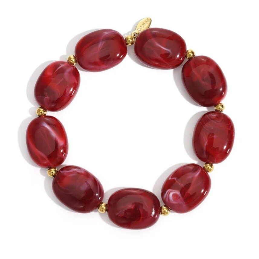 Bracelet Riveria Glow  - Grenat