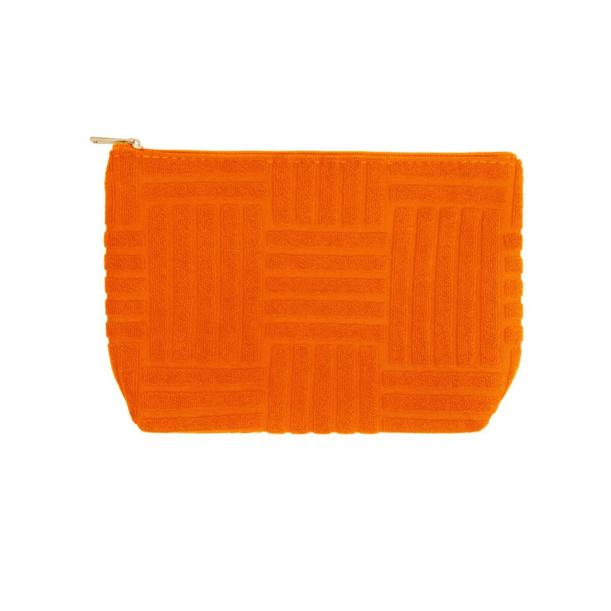 Pochette de maquillage en jacquard - Orange