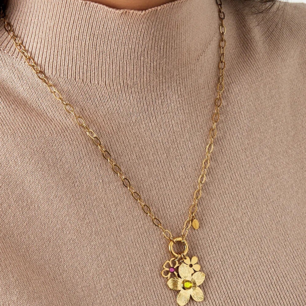 Collier Breloque fleur