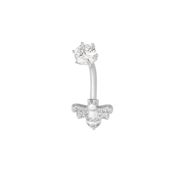 Piercing nombril abeille - argenté