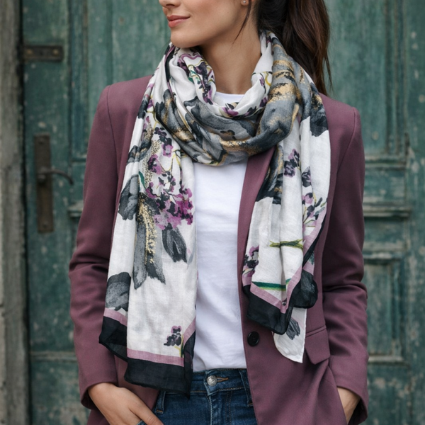 Foulard rectangulaire - Floral
