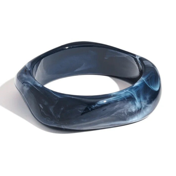 Bracelet Jade en acrylique - Bleu Marine
