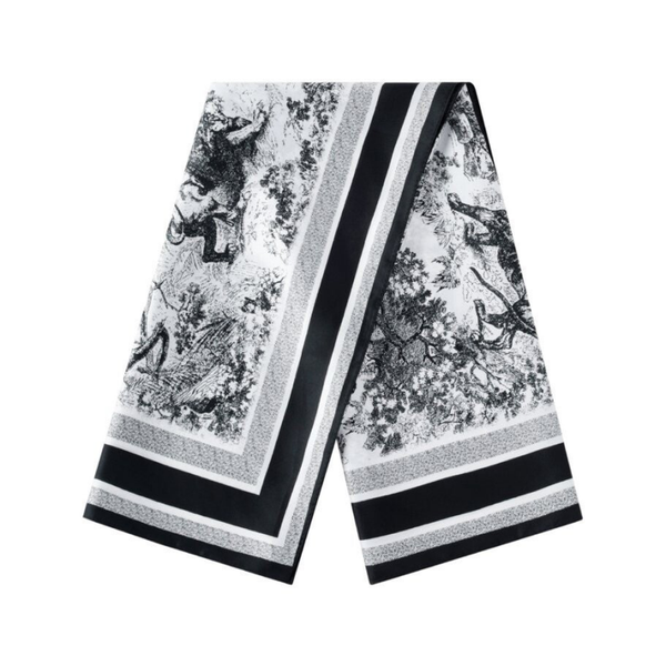 Foulard imprimé - Noir