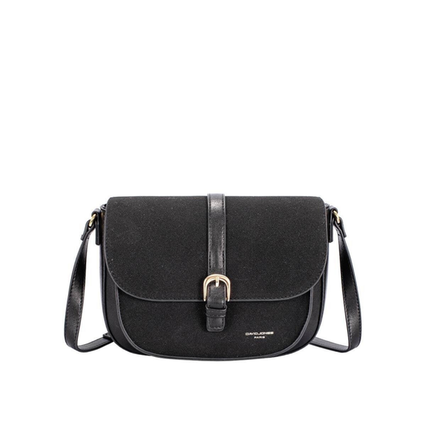 Sac à main Naelly bandoulière arrondi - noir