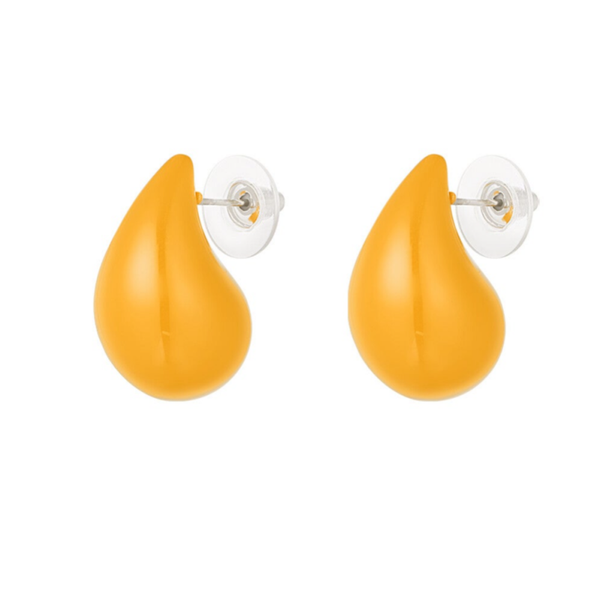 Boucles d'oreilles - Gouttes orange clair
