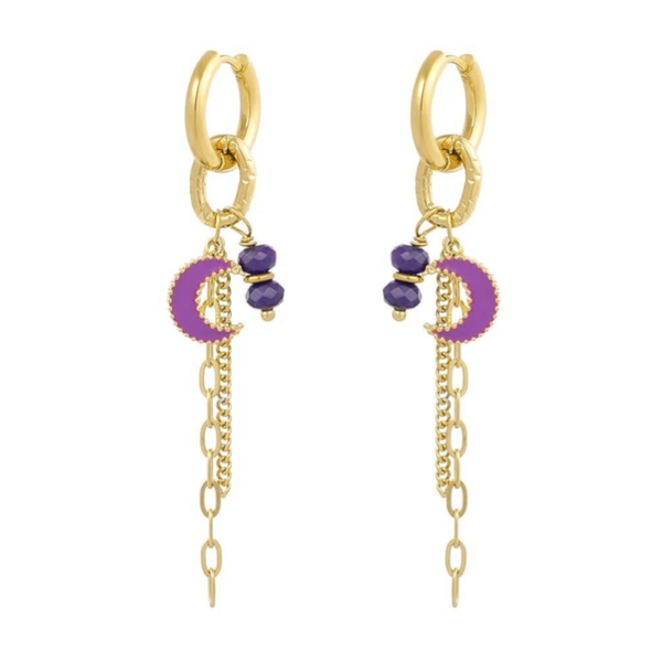 Boucles d’Oreilles Luna Violet