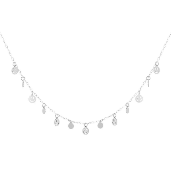 Collier Happy Smile Argenté