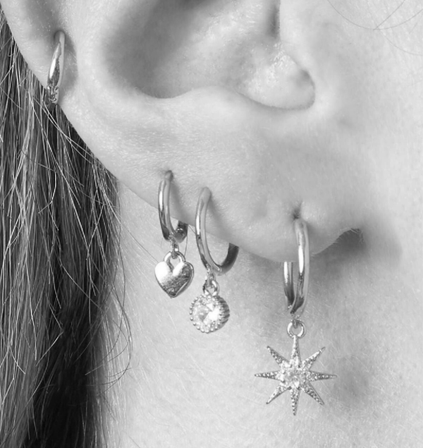 Boucles d'oreilles multiple créoles