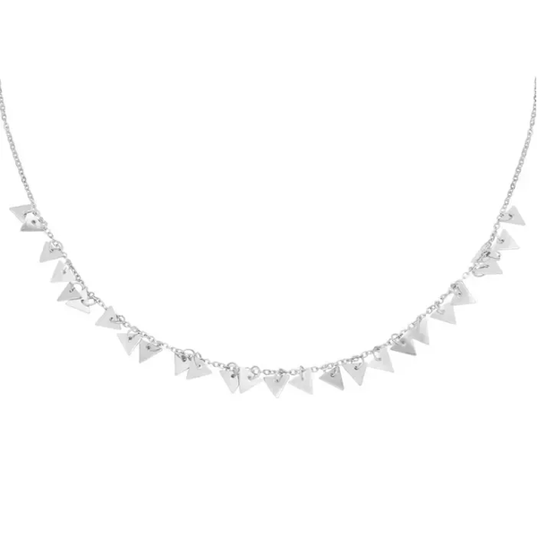 Collier breloque Triangles - Argenté