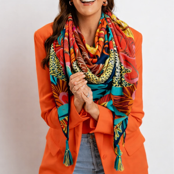 Foulard grand Carré - Multicolore