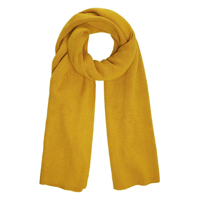 Echarpe unie Homme - Moutarde