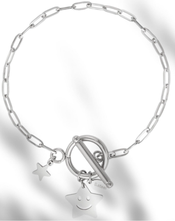 Bracelet étoile heureuse - argenté