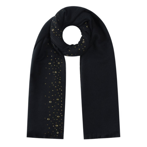 Echarpe oeillets - Noir