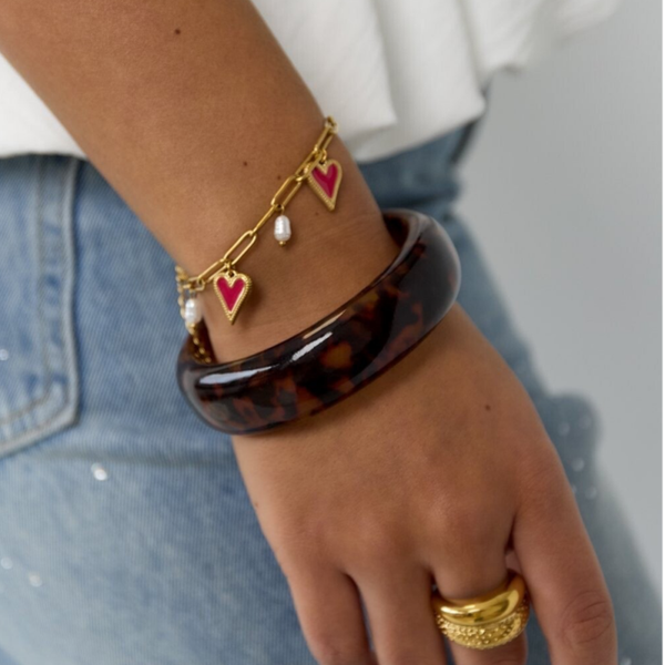 Bracelet Jonc Wild Chic Écaille