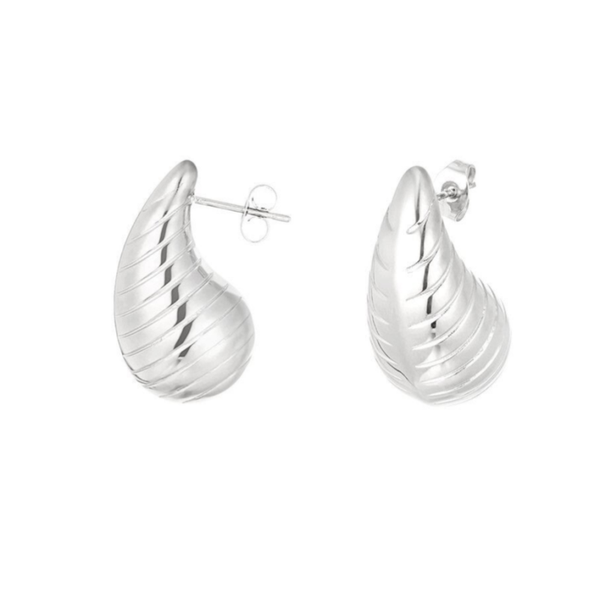 Boucles d'oreilles gouttes - Argenté