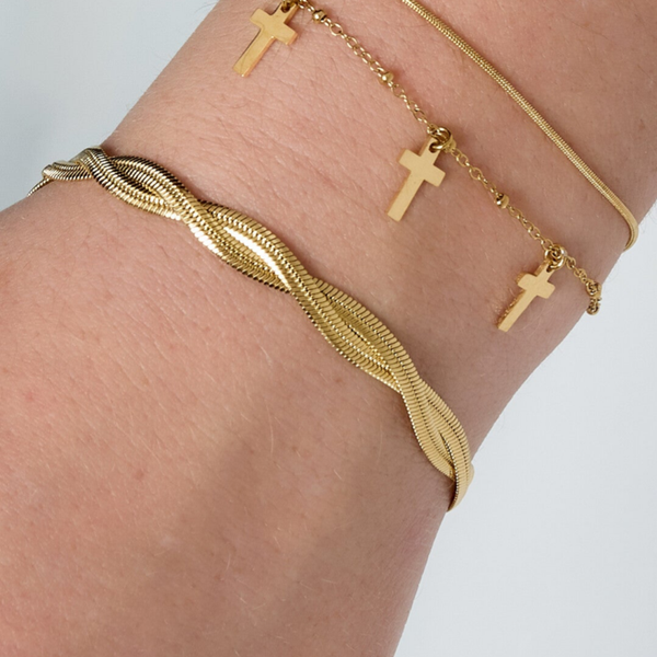 Bracelet torsade - Doré