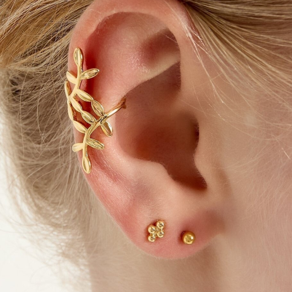 Manchette feuillage - doré