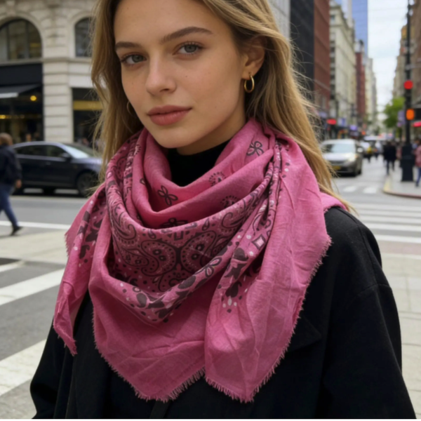 Foulard léger - Rose