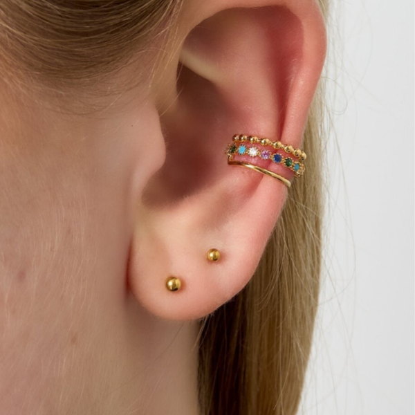 Manchette strass - doré