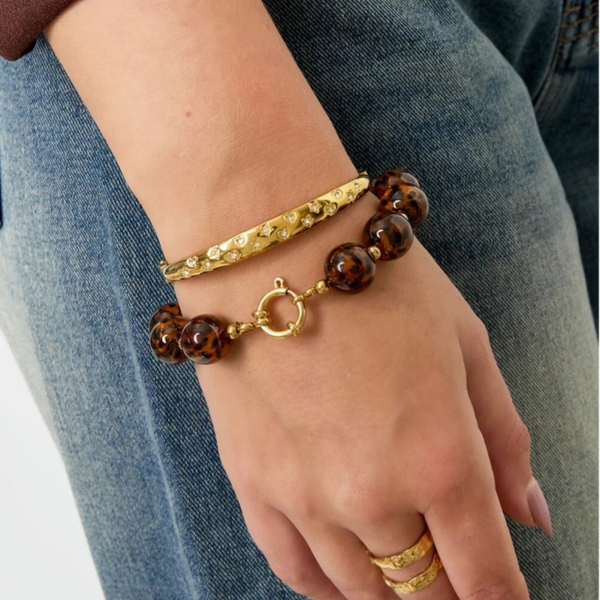 Bracelet Léopard Ambre
