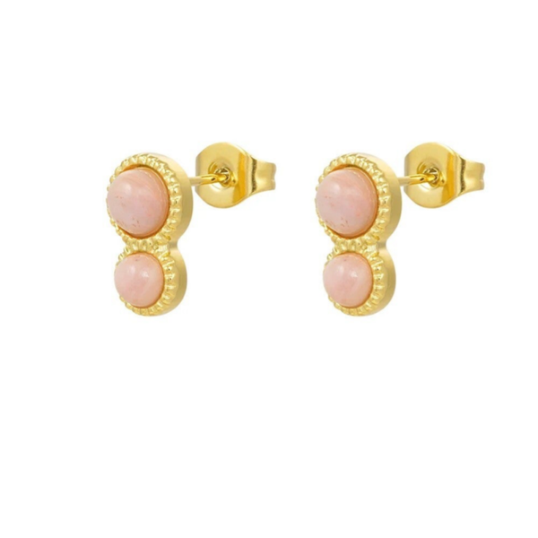Petites Boucles Blush Perlé