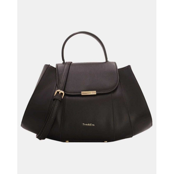 Sac à main Forme éventail Uni - Noir