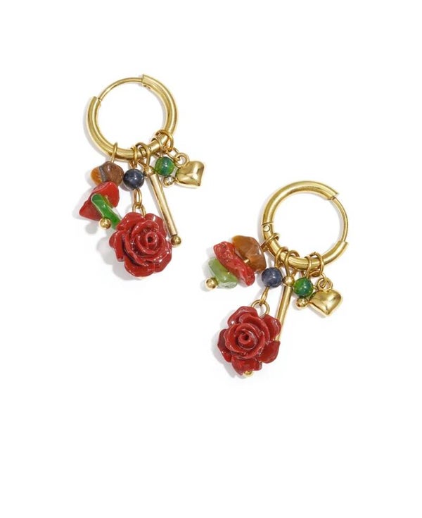 Boucles d'oreilles - Rose