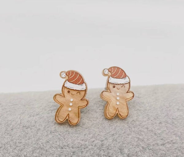 Boucle d'oreille petit biscuit