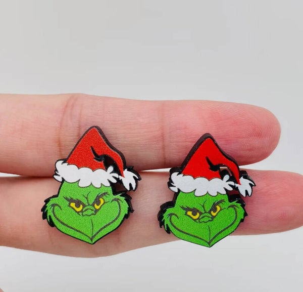 Boucle d'oreille Grinch