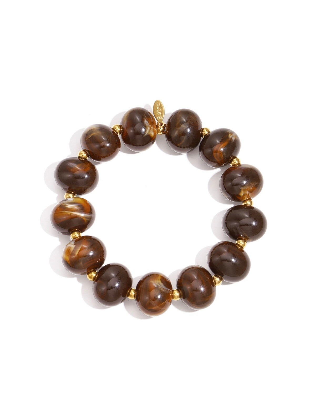 Bracelet en Perles - Brun