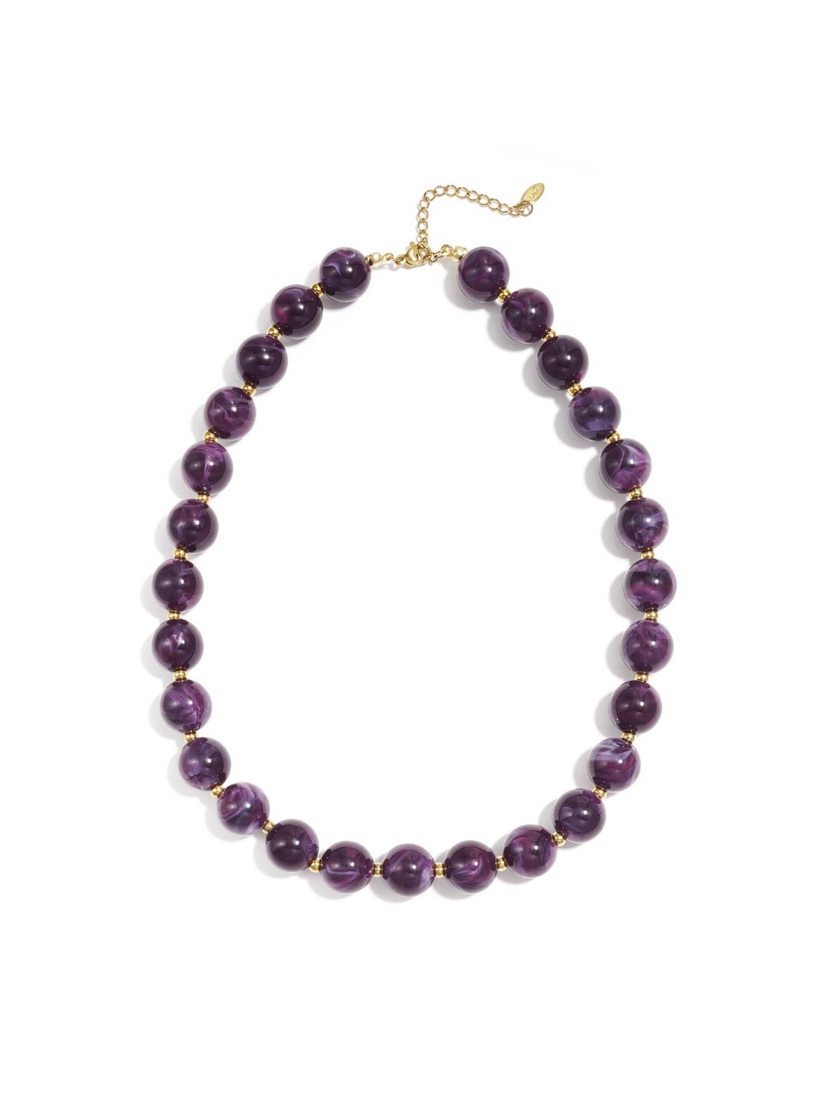 Collier en Perles - Violet