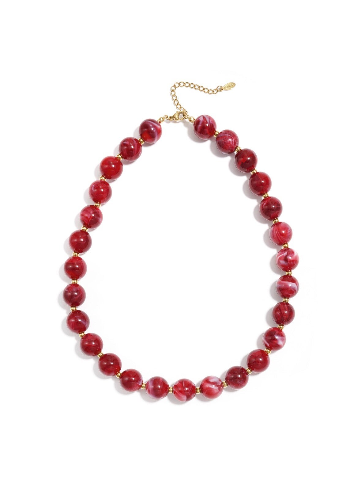 Collier en Perles - Rouge