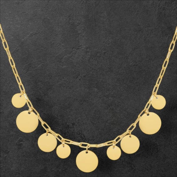 Chaîne avec cercles - doré