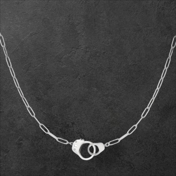 Collier menottes - argenté