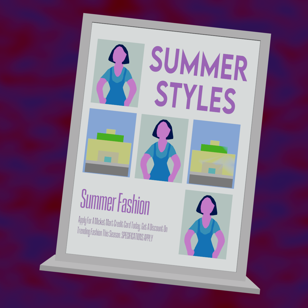 Summer Fashion Promotional Stand