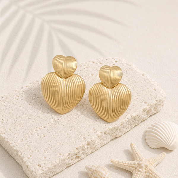 Amora Double Heart Earrings