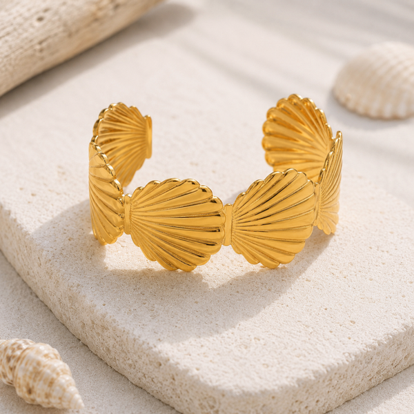 Golden Shell Cuff