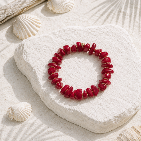 Ruby Tide Bracelet