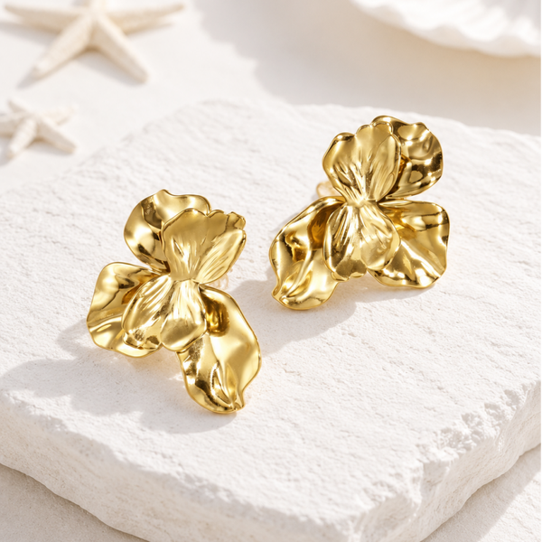 Golden Blossom Earrings