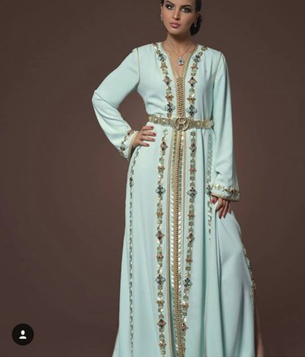 model nummer 1. Kaftan Jurk