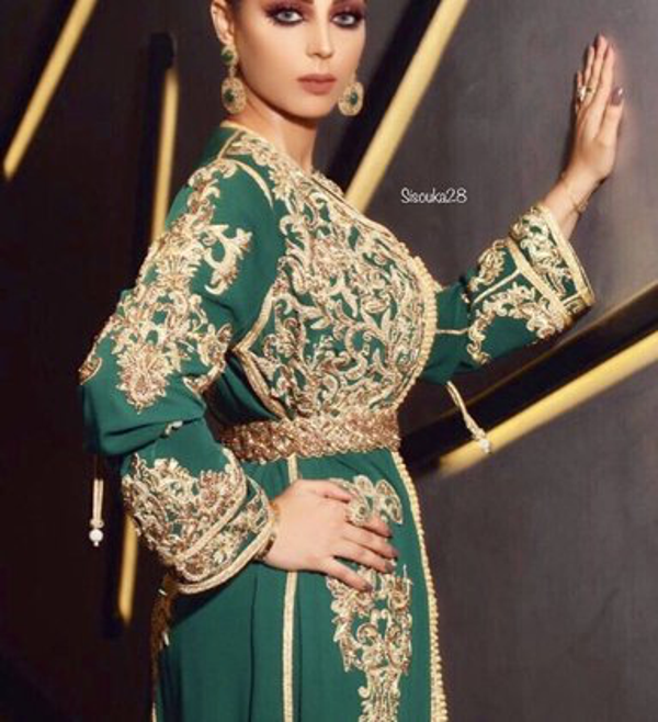 Model nummer 9. Kaftan Jurk