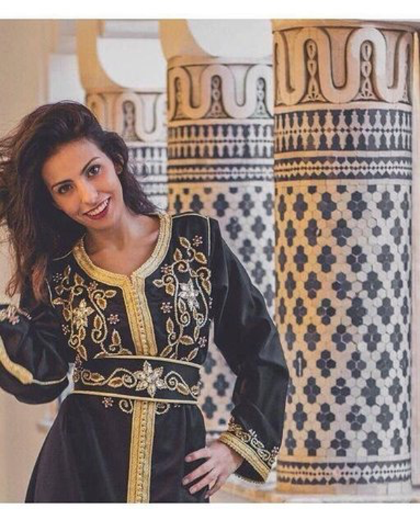 Model nummer 17 Kaftan Jurk