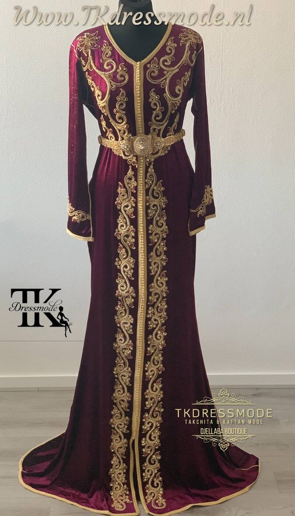 Kaftan dress mubra met sleep 1.801 (Kopie)