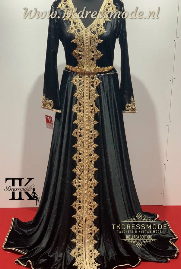 Baljurk Kaftan Dress  ( Mubra, Velvet )          Art. Nr 2.0006