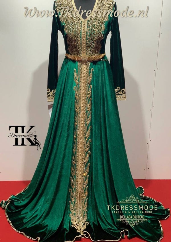 Baljurk Kaftan Dress  ( Mubra, Velvet )