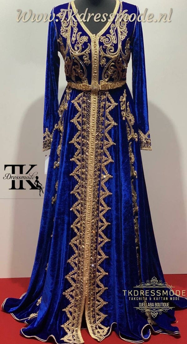 Baljurk Kaftan Dress  ( Mubra, Velvet )          Art. Nr 2.0009
