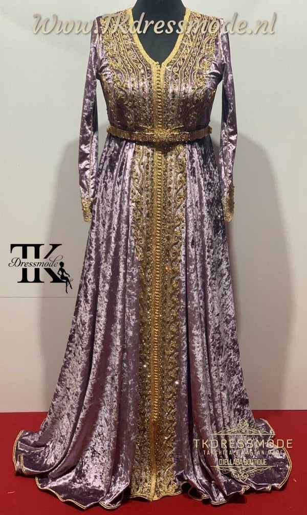 Baljurk Kaftan Dress  ( Mubra, Velvet )          Art. Nr 2.0011