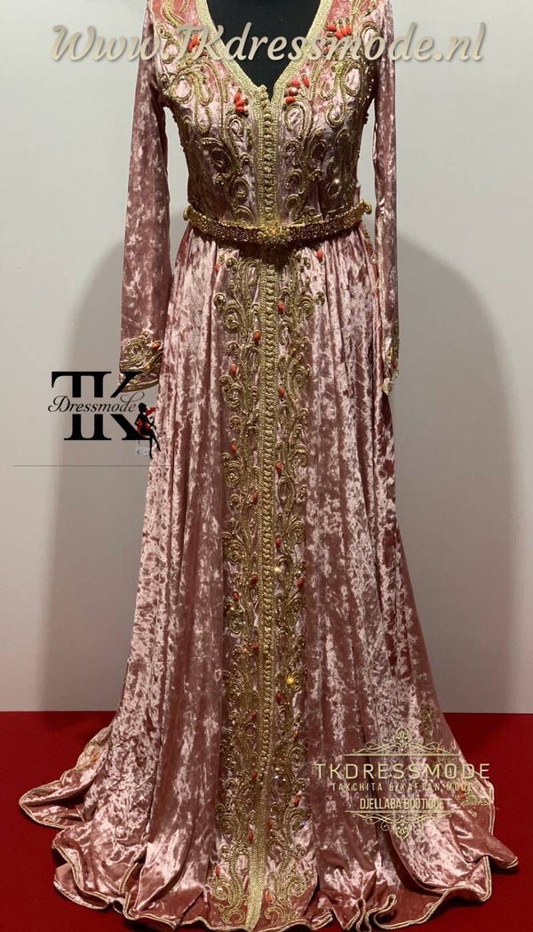 Baljurk Kaftan Dress  ( Mubra, Velvet )