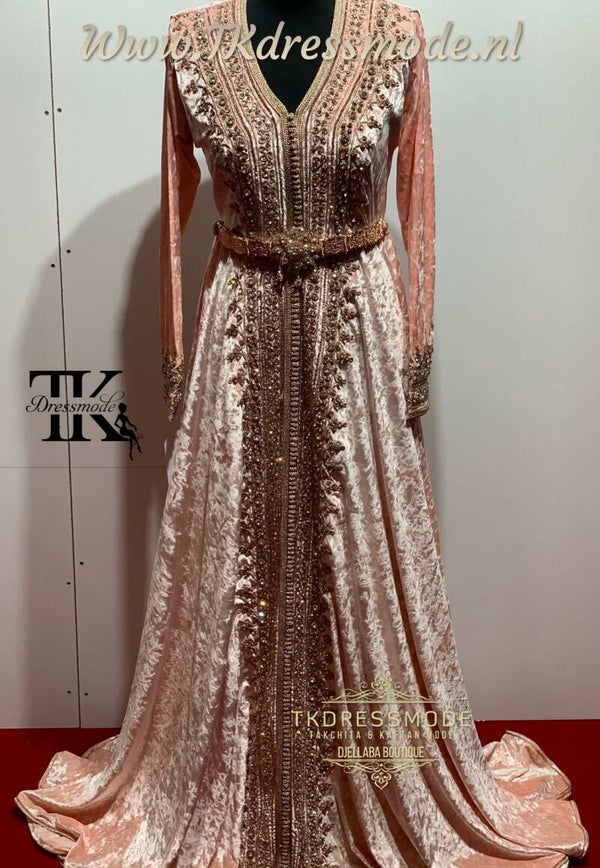 Baljurk Kaftan Dress  ( Mubra, Velvet )          Art. Nr 2.0001